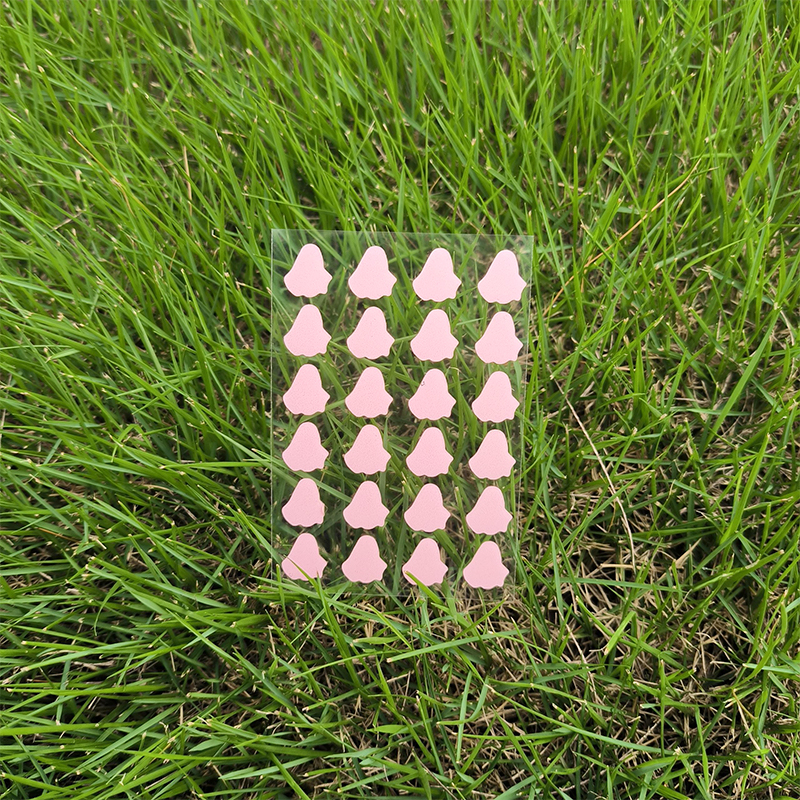 24 Capsules Of Rose Pink Bell Colored Hydrocolloid Acne Patches