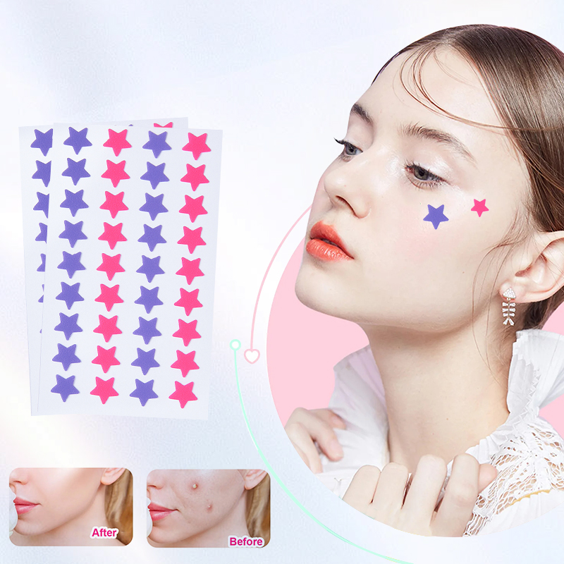 36 Capsules Of Two-Color Star Colored Hydrocolloid Acne Patches