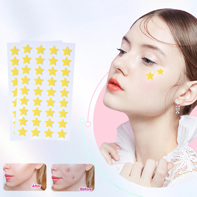 36 Yellow Star Colored Hydrocolloid Acne Patches