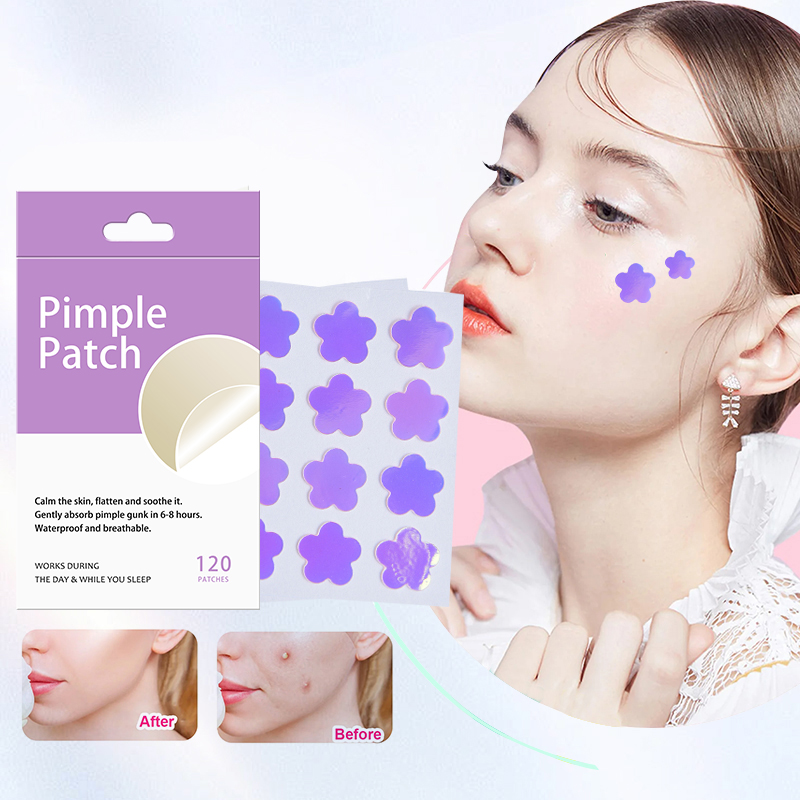 12 Capsules Of Colorful Flower Hydrocolloid Acne Patches