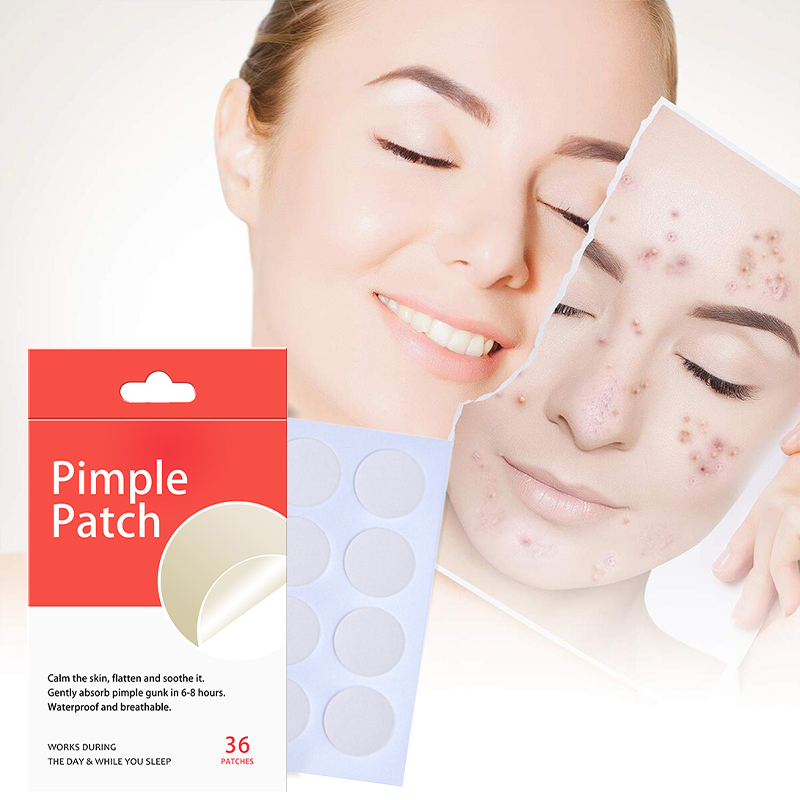 12pcs Clear Regular Round Transparent Hydrocolloid Acne Patches