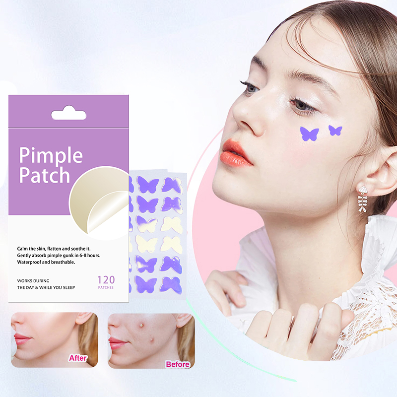 24 Capsules Of Colorful Butterfly Hydrocolloid Acne Patches