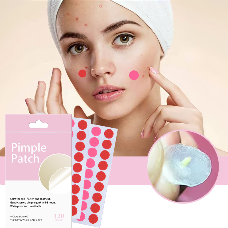 36 Capsules Of Four-Color Round Colored Hydrocolloid Acne Patches